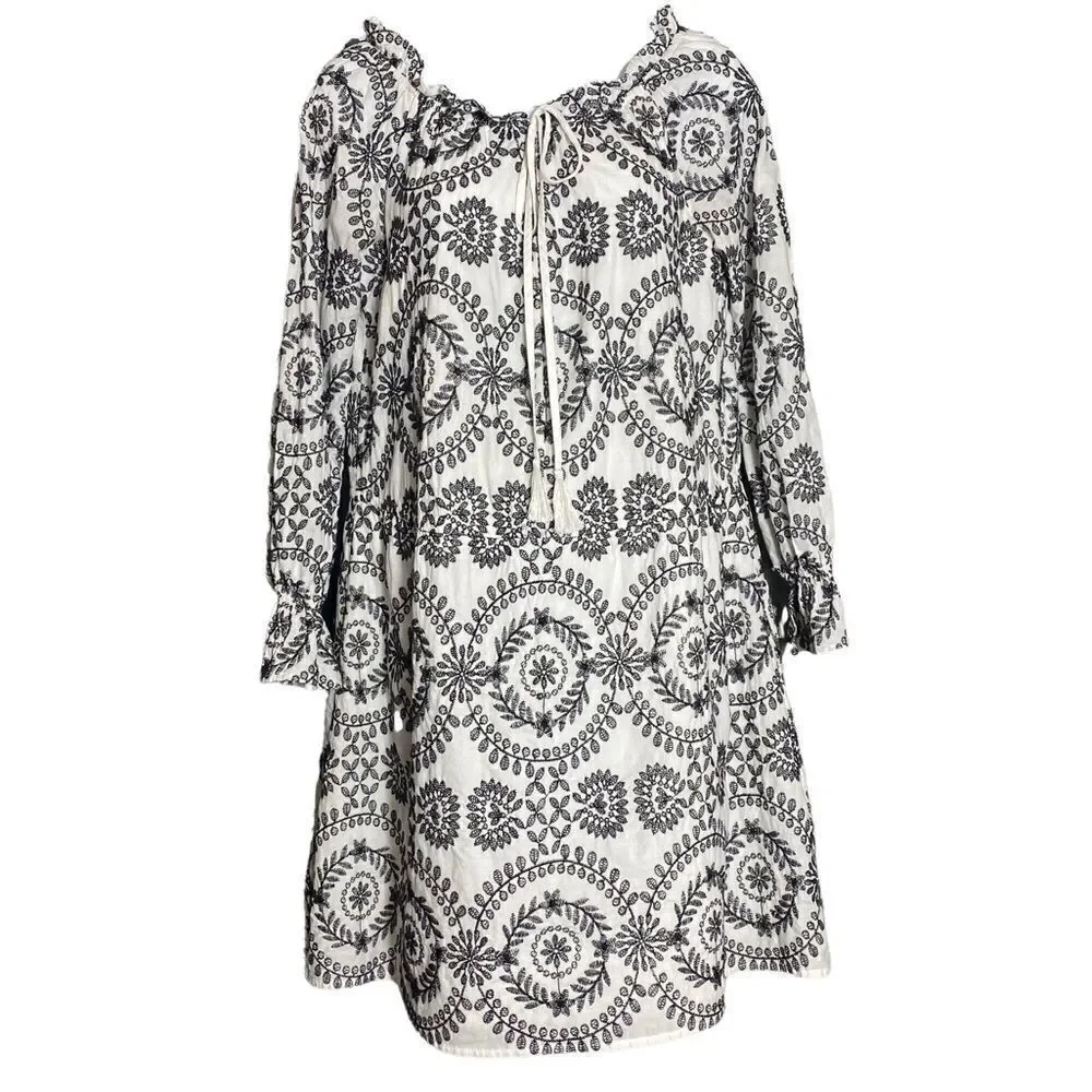 Sam Edelman Embroidered Shift Dress Size 6